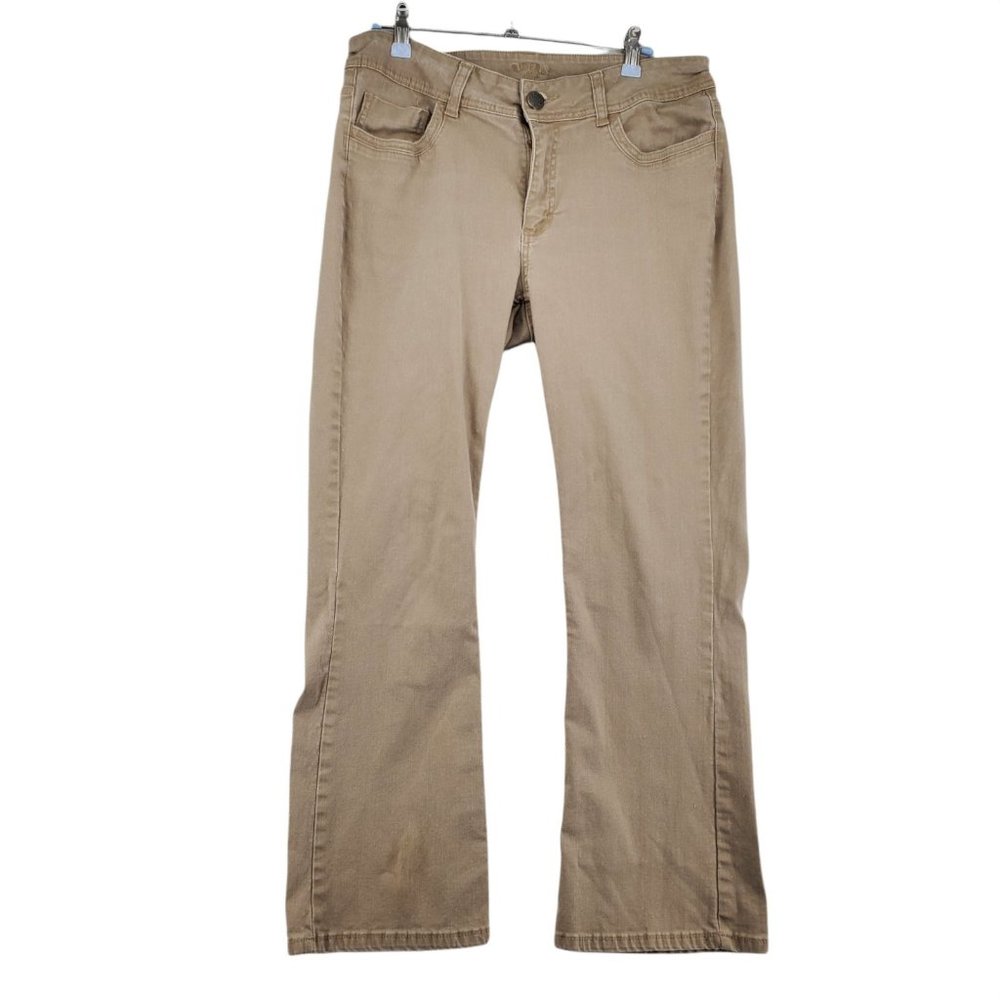 LEE Riders Jeans Women's Denim Boot Cut 5- pocket Stretch Brown 12 Petite